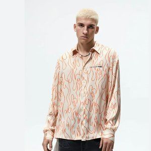 Zara Flame Print Shirt
